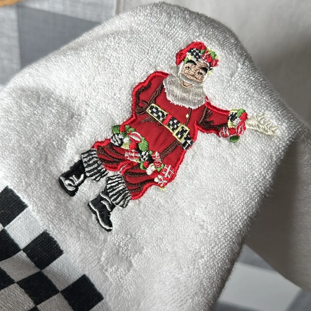 Mackenzie Childs Hand Towel Santa